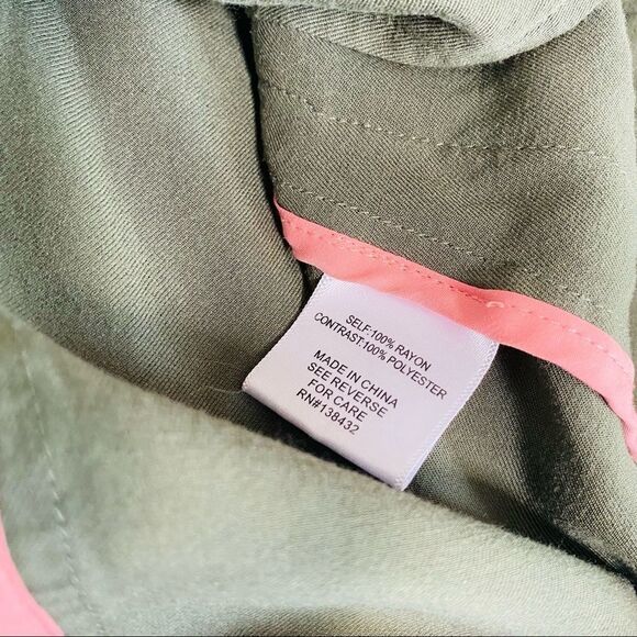 ModCloth Olive Haute Utility Cargo Drape Vest small - Picture 9 of 10